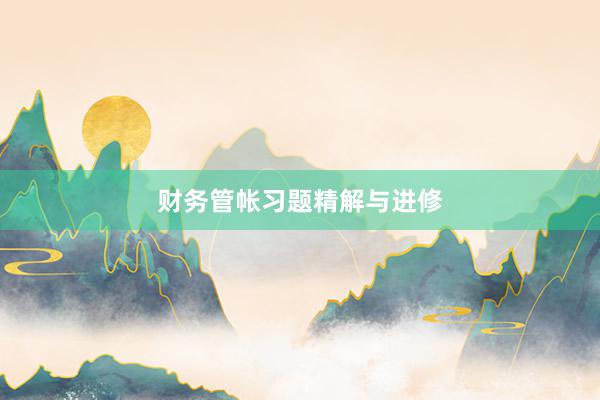 财务管帐习题精解与进修